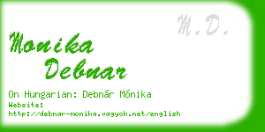 monika debnar business card