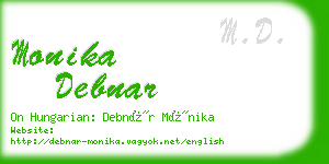 monika debnar business card